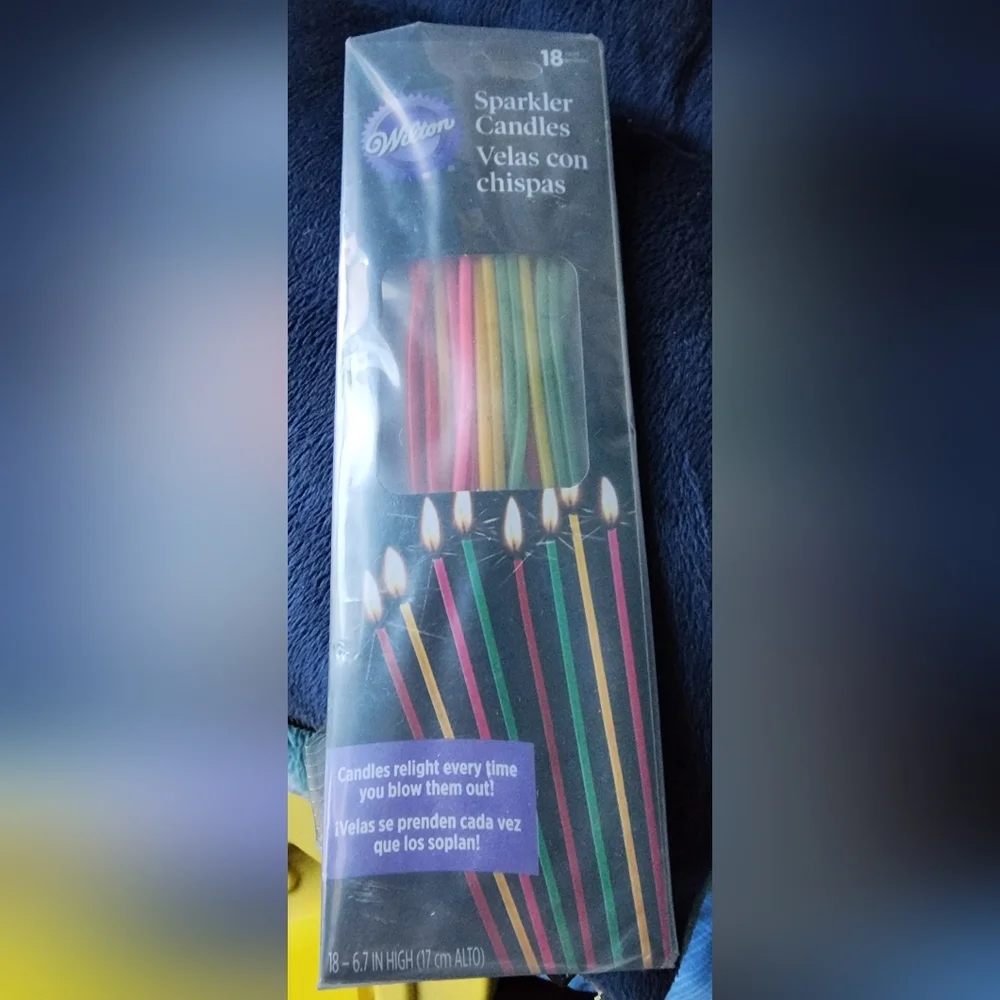 NIP Wilton Sparkler Candles 6.7